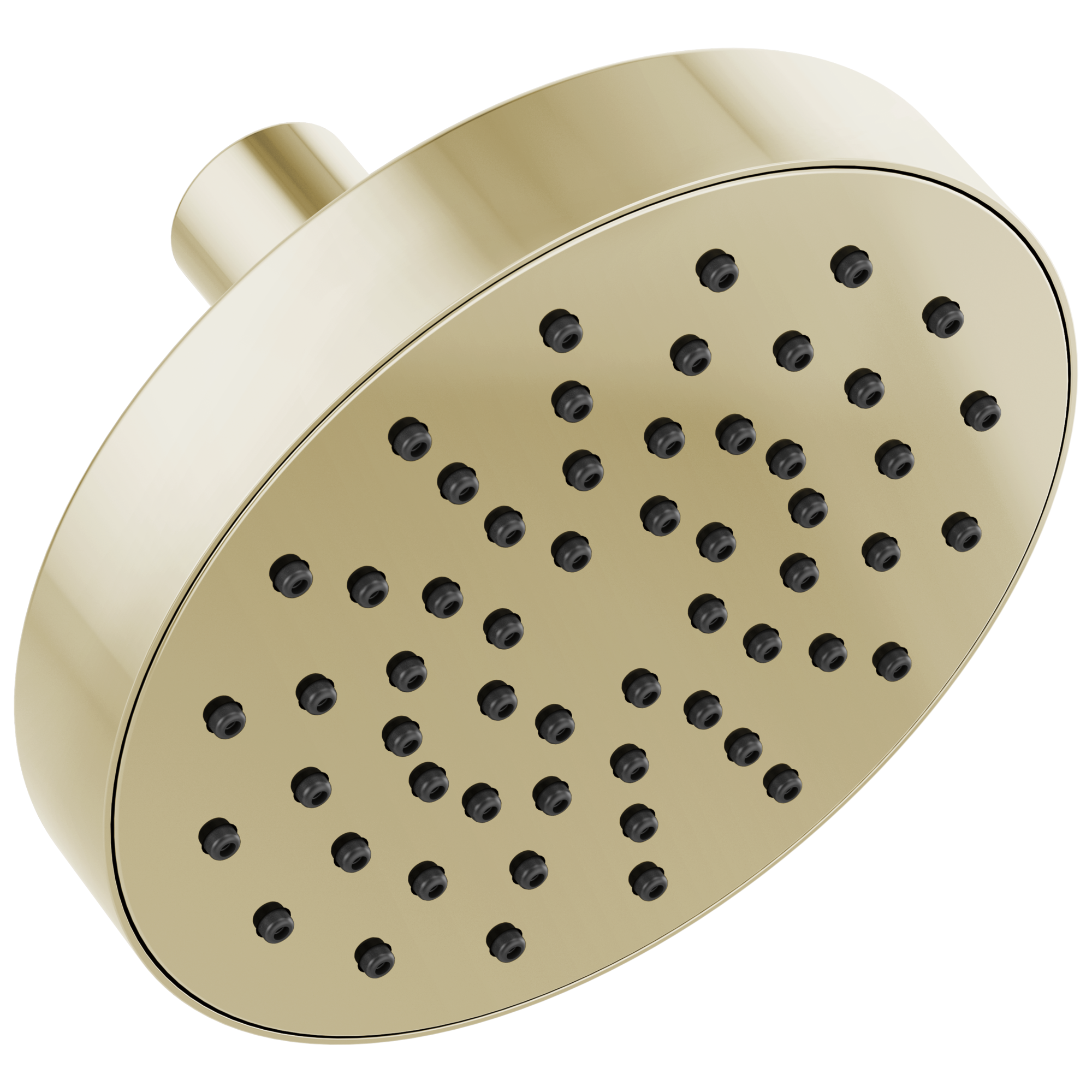 Brizo Essential™ Shower: 5" Linear Round Single-Function Wall Mount Shower Head - 2.5 GPM In Polished Nickel