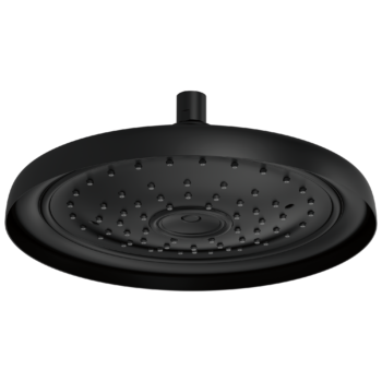 Brizo Essential™ Shower: 11" Classic Round Single-Function Raincan Shower Head - 1.75 GPM In Matte Black
