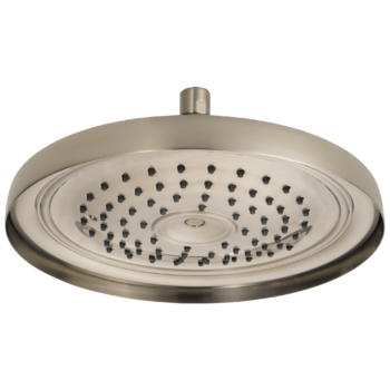 Brizo Essential™ Shower: 11" Classic Round Single-Function Raincan Shower Head - 1.75 GPM In Brushed Nickel