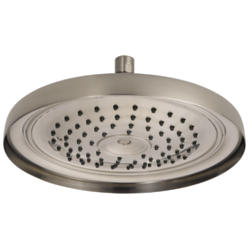 Brizo Essential™ Shower: 11" Classic Round Single-Function Raincan Shower Head - 1.75 GPM In Luxe Nickel