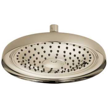 Brizo Essential™ Shower: 11" Classic Round Single-Function Raincan Shower Head - 2.5 GPM In Polished Nickel
