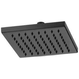 Brizo Essential™ Shower: 8″ Linear Square Single-Function Raincan Shower Head – 1.75 GPM In Matte Black