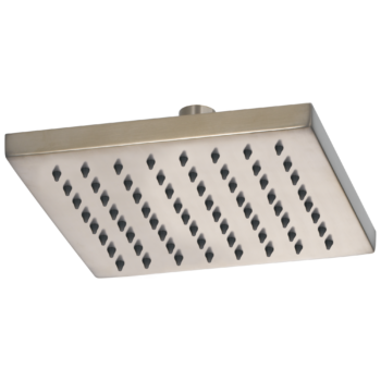 Brizo Essential™ Shower: 8" Linear Square Single-Function Raincan Shower Head - 1.75 GPM In Brushed Nickel