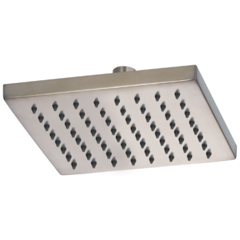 Brizo Essential™ Shower: 8" Linear Square Single-Function Raincan Shower Head - 1.75 GPM In Luxe Nickel