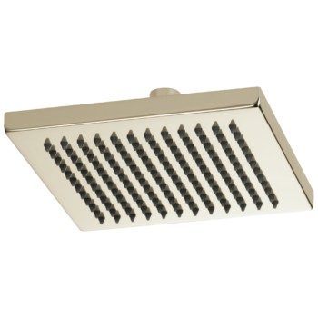 Brizo Essential™ Shower: 8" Linear Square Single-Function Raincan Shower Head - 2.5 GPM In Polished Nickel