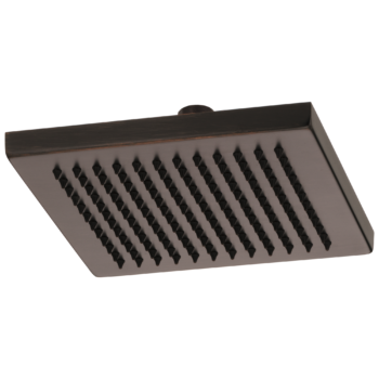 Brizo Essential™ Shower: 8" Linear Square Single-Function Raincan Shower Head - 2.5 GPM In Venetian Bronze