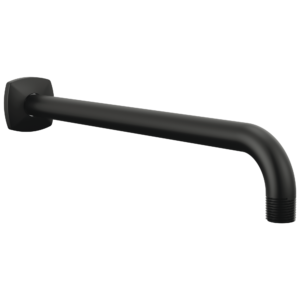 Brizo Allaria™: 13″ Wall Mount Shower Arm and Flange In Matte Black