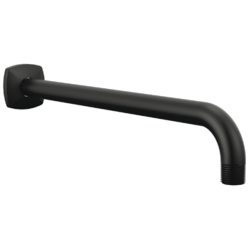 Brizo Allaria™: 13" Wall Mount Shower Arm and Flange In Matte Black