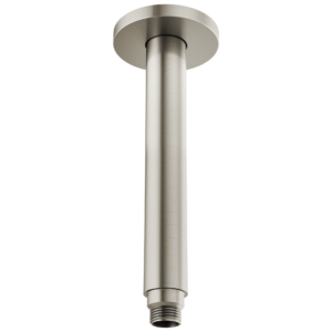 Brizo Kintsu®: 10″ Dual Waterway Ceiling Mount Shower Arm and Flange In Luxe Nickel