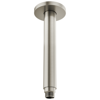 Brizo Kintsu®: 10" Dual Waterway Ceiling Mount Shower Arm and Flange In Luxe Nickel