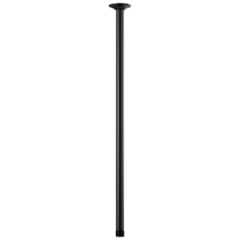 Brizo Essential™ Shower: 24" Ceiling Mount Shower Arm And Round Flange In Matte Black