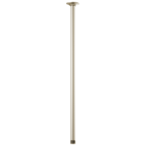 Brizo Essential™ Shower: 24″ Ceiling Mount Shower Arm And Round Flange In Brushed Nickel