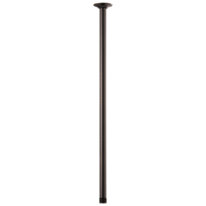 Brizo Essential™ Shower: 24″ Ceiling Mount Shower Arm And Round Flange In Venetian Bronze