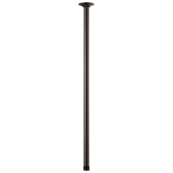 Brizo Essential™ Shower: 24" Ceiling Mount Shower Arm And Round Flange In Venetian Bronze