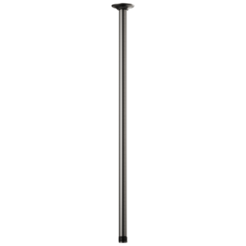 Brizo Essential™ Shower: 24" Ceiling Mount Shower Arm And Round Flange In Luxe Steel