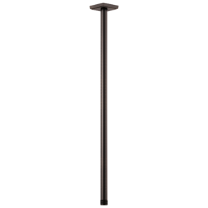 Brizo Essential™ Shower: 24″ Ceiling Mount Shower Arm And Square Flange In Venetian Bronze