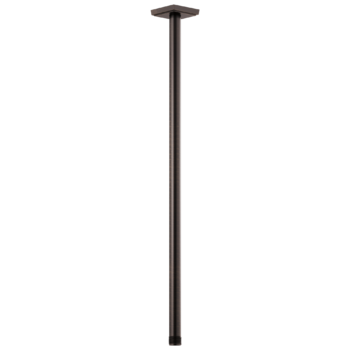 Brizo Essential™ Shower: 24" Ceiling Mount Shower Arm And Square Flange In Venetian Bronze