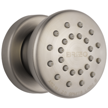 Brizo Essential™ Shower: Touch-Clean® Round Body Spray In Luxe Nickel