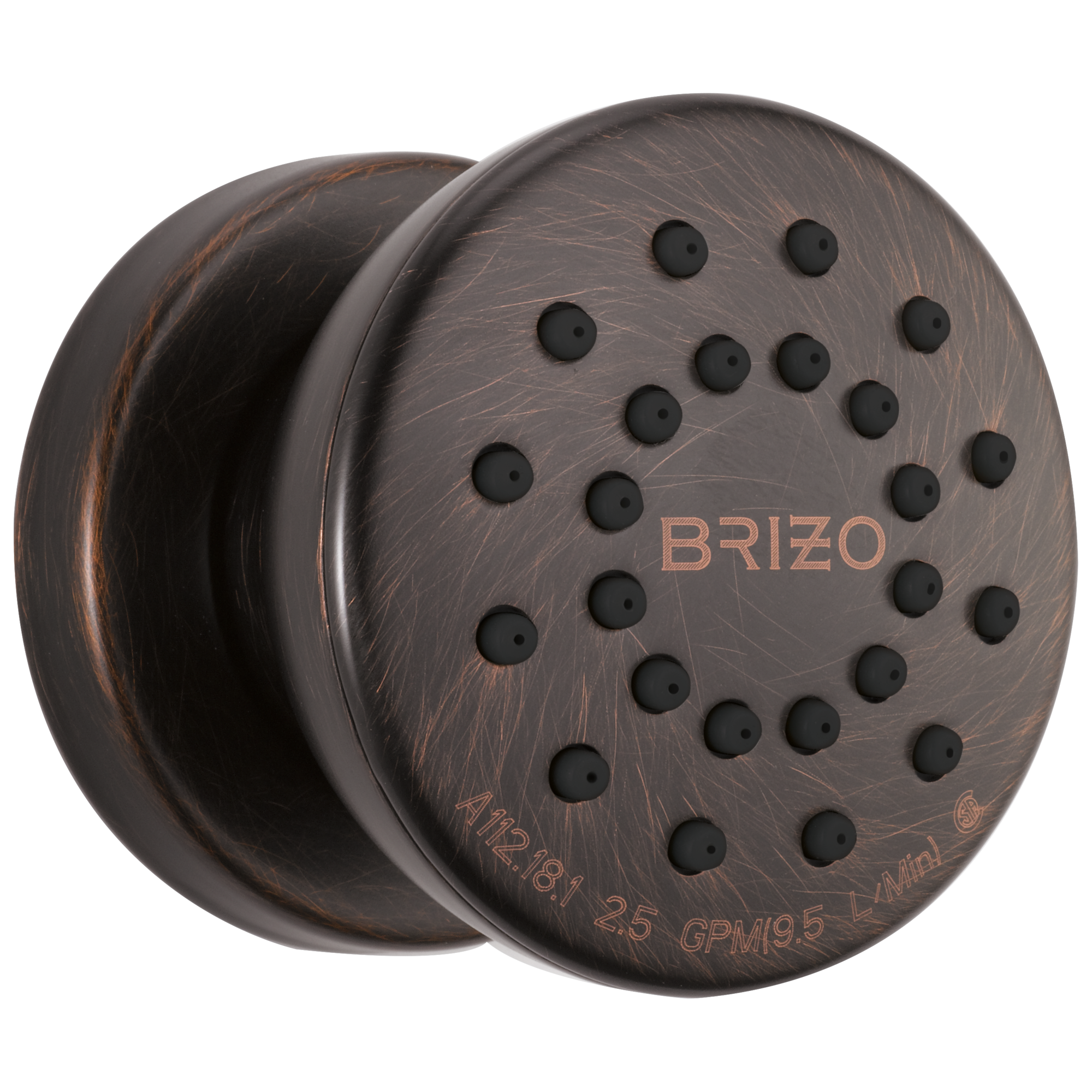 Brizo Essential™ Shower: Touch-Clean® Round Body Spray In Venetian Bronze