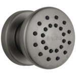 Brizo Essential™ Shower: Touch-Clean® Round Body Spray In Luxe Steel