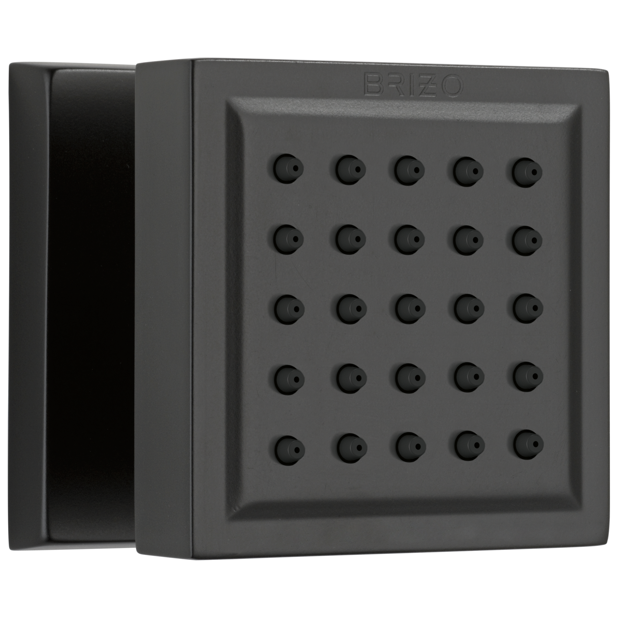 Brizo Essential™ Shower: Touch-Clean® Square Body Spray In Matte Black