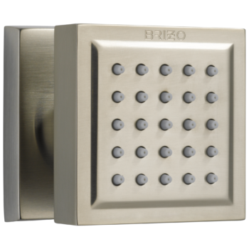 Brizo Essential™ Shower: Touch-Clean® Square Body Spray In Brushed Nickel