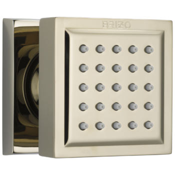 Brizo Essential™ Shower: Touch-Clean® Square Body Spray In Polished Nickel