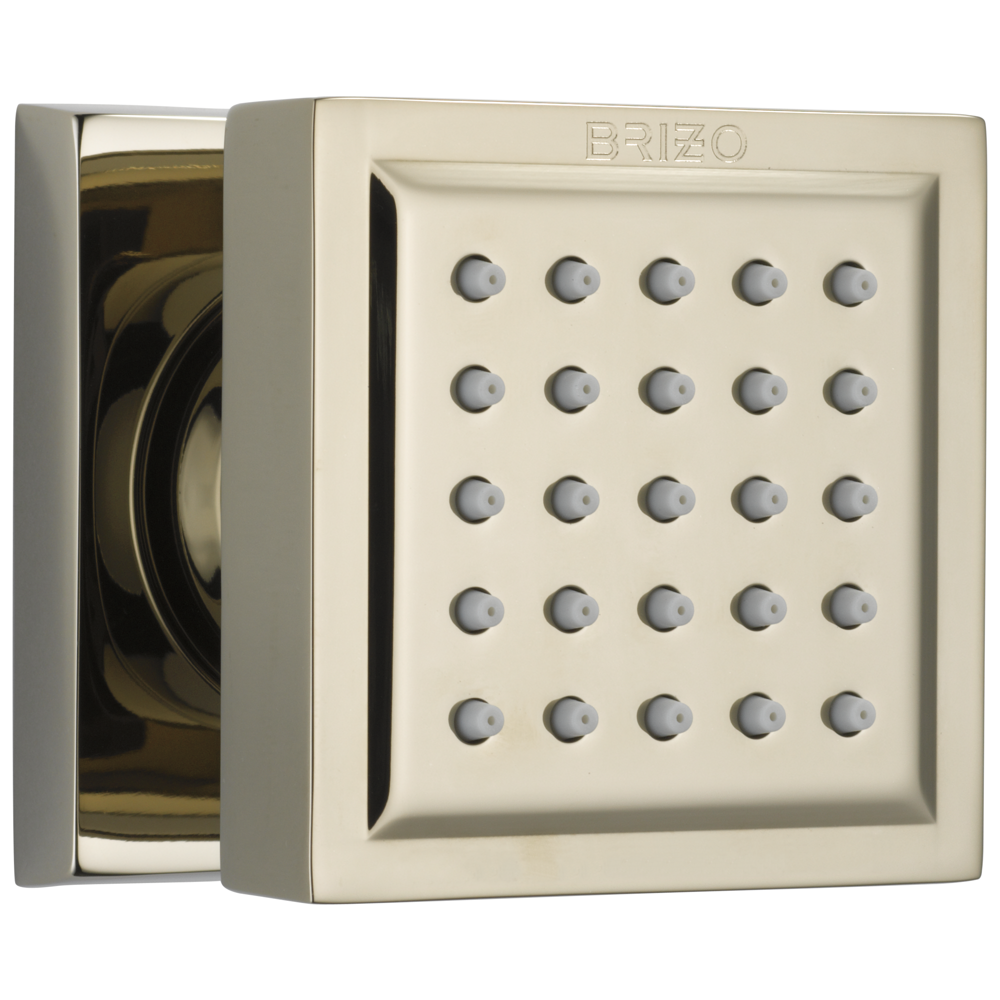Brizo Essential™ Shower: Touch-Clean® Square Body Spray In Polished Nickel