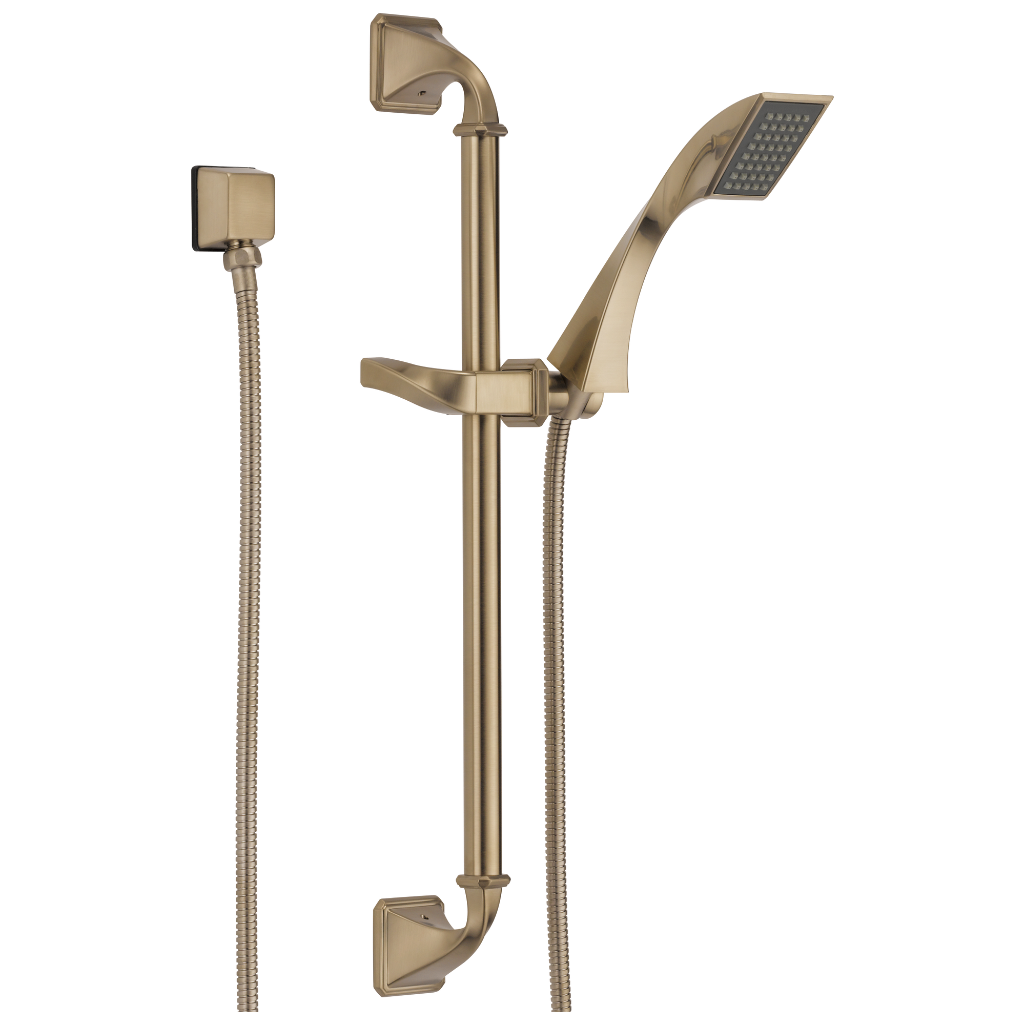 Brizo Virage®: Single-Function Slide Bar Hand Shower In Luxe Gold