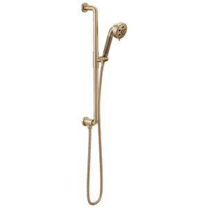 Brizo Litze®: Slide Bar Handshower with H2 OKinetic® Technology In Luxe Gold