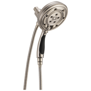 Brizo Essential™ Shower: Classic Round H<sub>2</sub>Okinetic<sup>®</sup> Multi-Function Hydrati® 2|1 Shower In Luxe Nickel