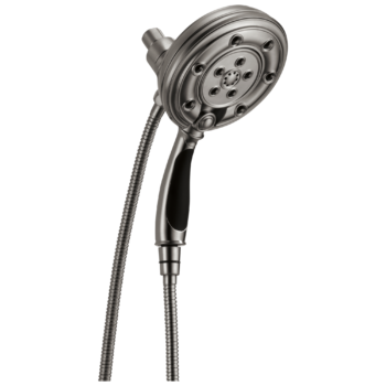 Brizo Essential™ Shower: Classic Round H<sub>2</sub>Okinetic<sup>®</sup> Multi-Function Hydrati® 2|1 Shower In Luxe Steel