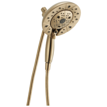 Brizo Essential™ Shower: Classic Round H2Okinetic® Multi-Function Hydrati® 2|1 Shower In Luxe Gold