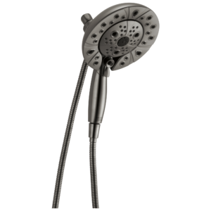 Brizo Essential™ Shower: Classic Round H2Okinetic® Multi-Function Hydrati® 2|1 Shower In Luxe Steel