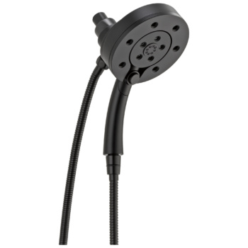 Brizo Essential™ Shower: Linear Round H<sub>2</sub>Okinetic<sup>®</sup> Multi-Function Hydrati® 2|1 Shower In Matte Black