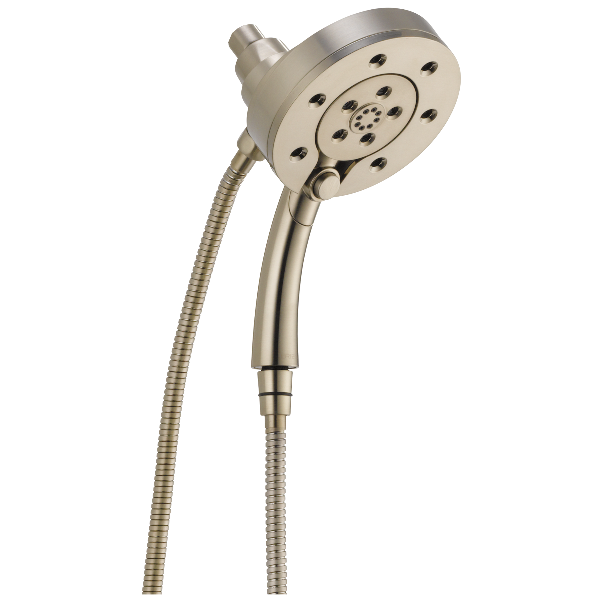 Brizo Essential™ Shower: Linear Round H<sub>2</sub>Okinetic<sup>®</sup> Multi-Function Hydrati® 2|1 Shower In Brushed Nickel