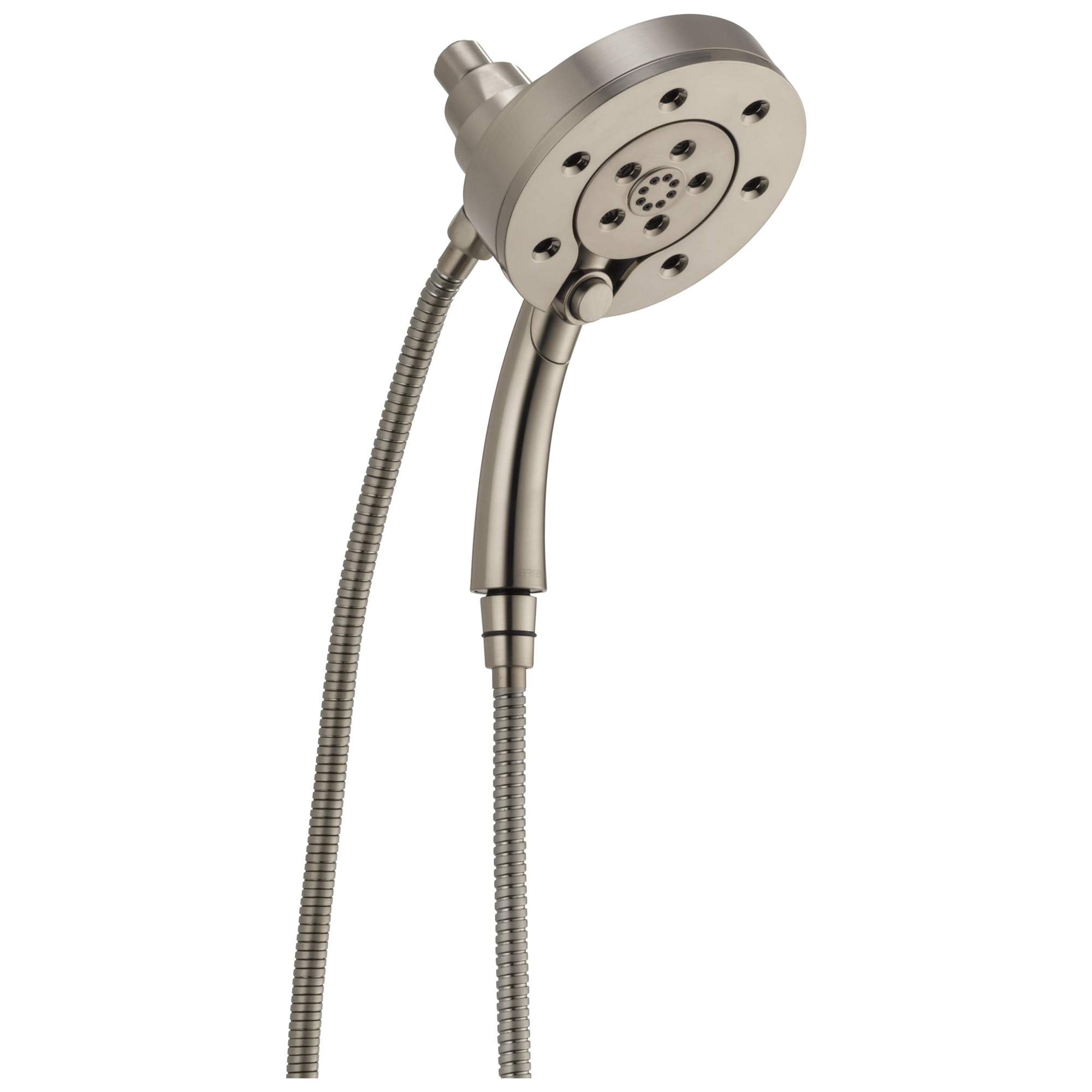 Brizo Essential™ Shower: Linear Round H<sub>2</sub>Okinetic<sup>®</sup> Multi-Function Hydrati® 2|1 Shower In Luxe Nickel