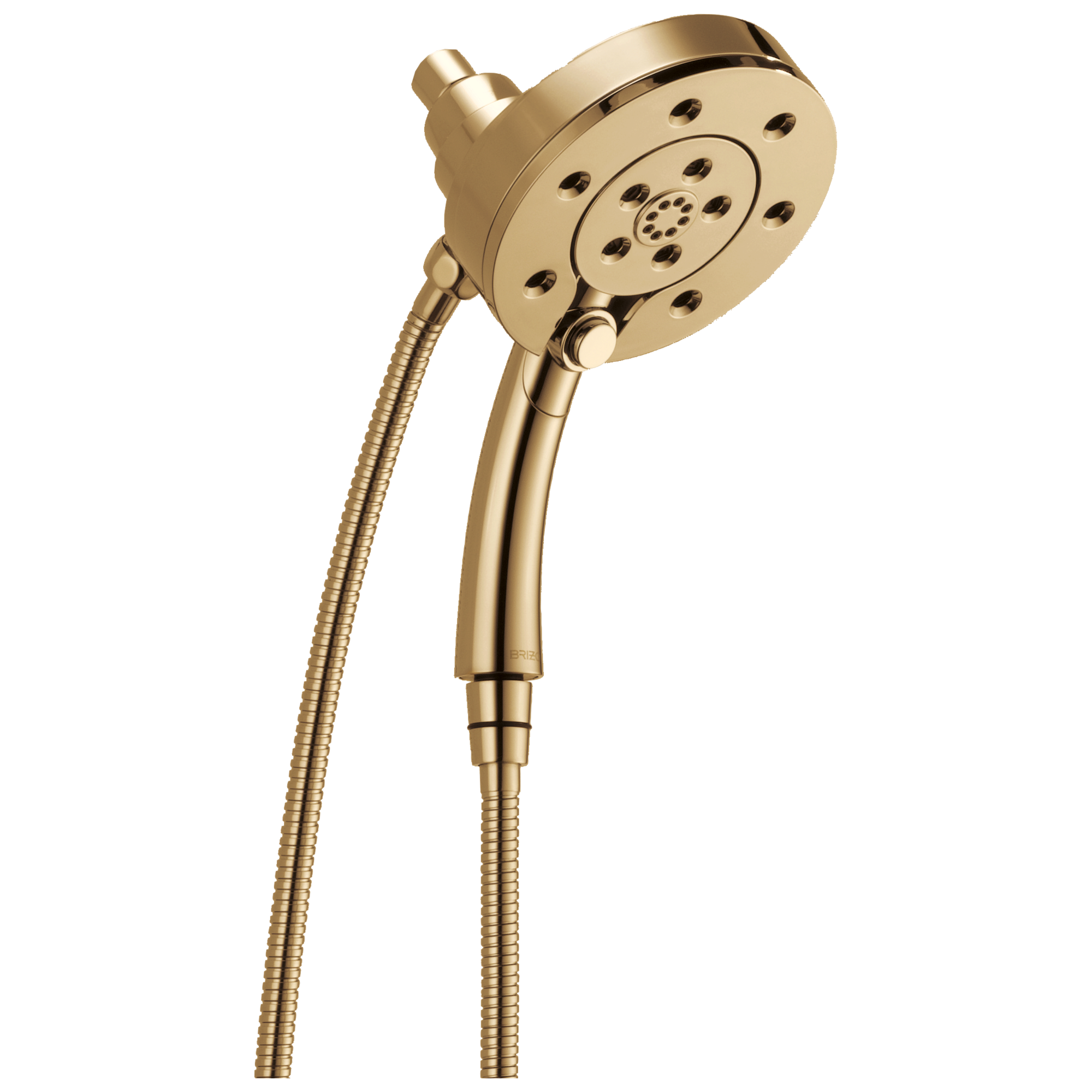 Brizo Essential™ Shower: Linear Round H<sub>2</sub>Okinetic<sup>®</sup> Multi-Function Hydrati® 2|1 Shower In Polished Gold