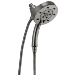 Brizo Essential™ Shower: Linear Round H<sub>2</sub>Okinetic<sup>®</sup> Multi-Function Hydrati® 2|1 Shower In Luxe Steel