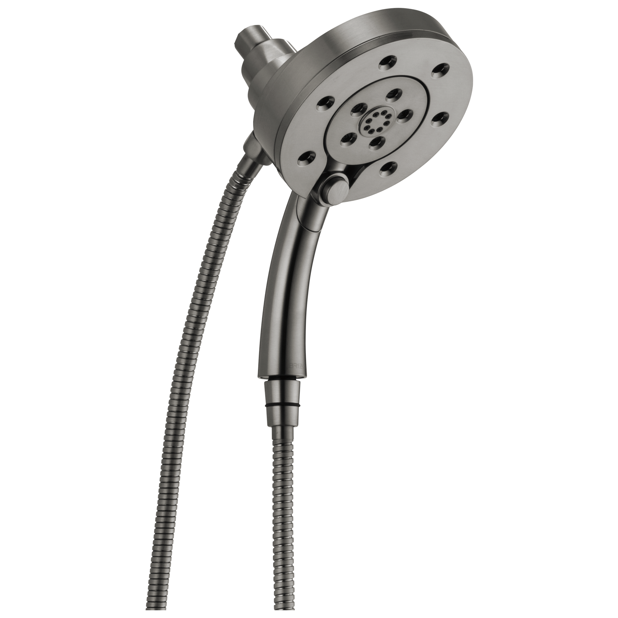 Brizo Essential™ Shower: Linear Round H<sub>2</sub>Okinetic<sup>®</sup> Multi-Function Hydrati® 2|1 Shower In Luxe Steel