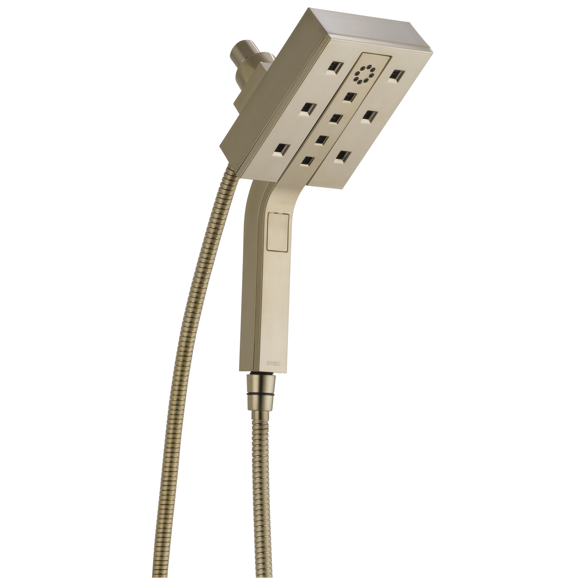 Brizo Essential™ Shower: Linear Square H<sub>2</sub>Okinetic<sup>®</sup> Multi-Function Hydrati® 2|1 Shower In Brushed Nickel