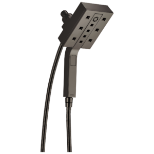 Brizo Other: Linear Square H2Okinetic® Multi-Function Hydrati® 2|1 Shower In Brilliance Black Onyx