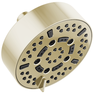 Brizo Essential™ Shower: 5” Linear Round H2Okinetic® Multi-Function Wall Mount Shower Head – 1.75 GPM In Polished Nickel
