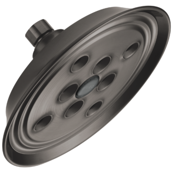 Brizo Essential™ Shower: 7" Classic Round H<sub>2</sub>Okinetic<sup>®</sup> Single Function Wall Mount Showerhead In Luxe Steel