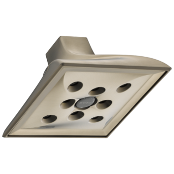 Brizo Virage®: RAINCAN SHOWERHEAD WITH H2OKinetic® TECHNOLOGY In Brushed Nickel