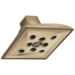 Brizo Virage®: Raincan Showerhead with H2OKinetic Technology In Luxe Gold