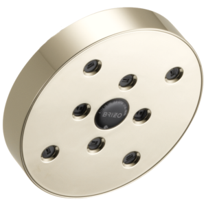 Brizo Brizo Universal Showering: 5″ Linear Round H2 Okinetic ® Single Function Wall Mount Showerhead In Polished Nickel