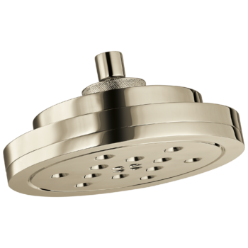 Brizo Litze®: 8” H<sub>2</sub>Okinetic<sup>®</sup> Round Multi-Function Wall Mount Showerhead In Polished Nickel