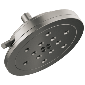 Brizo Litze®: 8” H<sub>2</sub>Okinetic<sup>®</sup> Round Multi-Function Wall Mount Showerhead In Luxe Steel