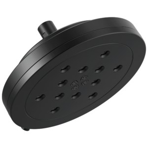 Brizo Other: 8” H2Okinetic® Round Multi-Function Wall Mount Showerhead In Matte Black